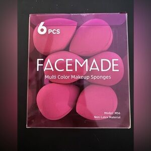 BNIB FACEMADe Pink Makeup Sponges - 6 Pack